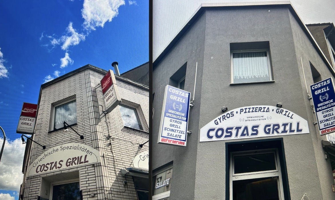 Costas Grill Vorher und Nachher